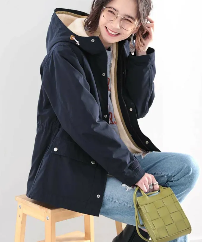 日本 Classical Elf - [熱銷NO.1]  3WAY百搭保暖連帽防風外套-橄欖綠