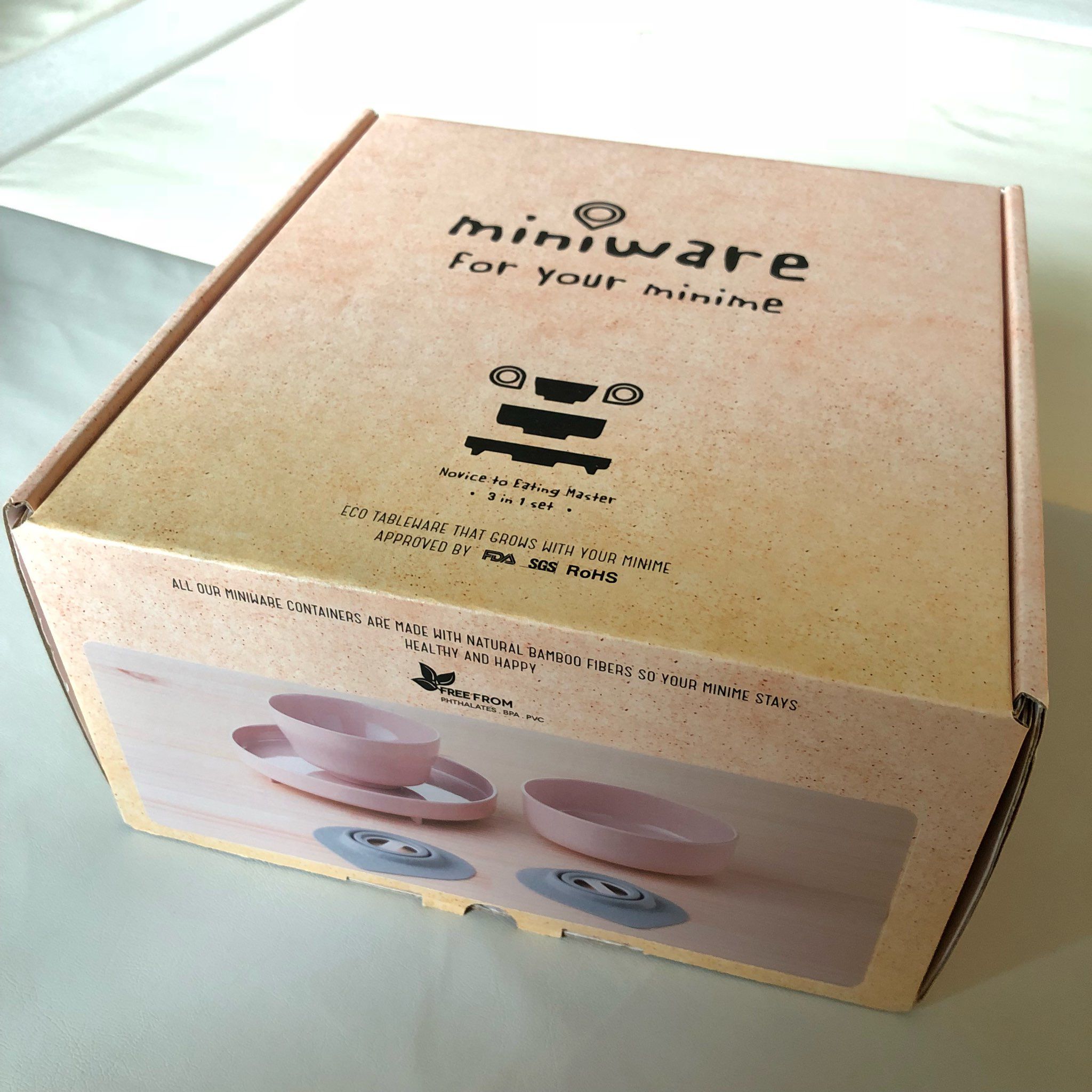 ［售］全新Miniware 天然寶貝兒童學習餐具(小食神五入組) $900 (含店到店)