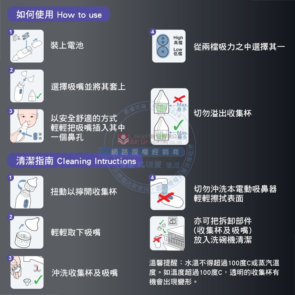 百靈 BRAUN - 電動吸鼻器(未滅菌)-BNA100-買就送尿布墊