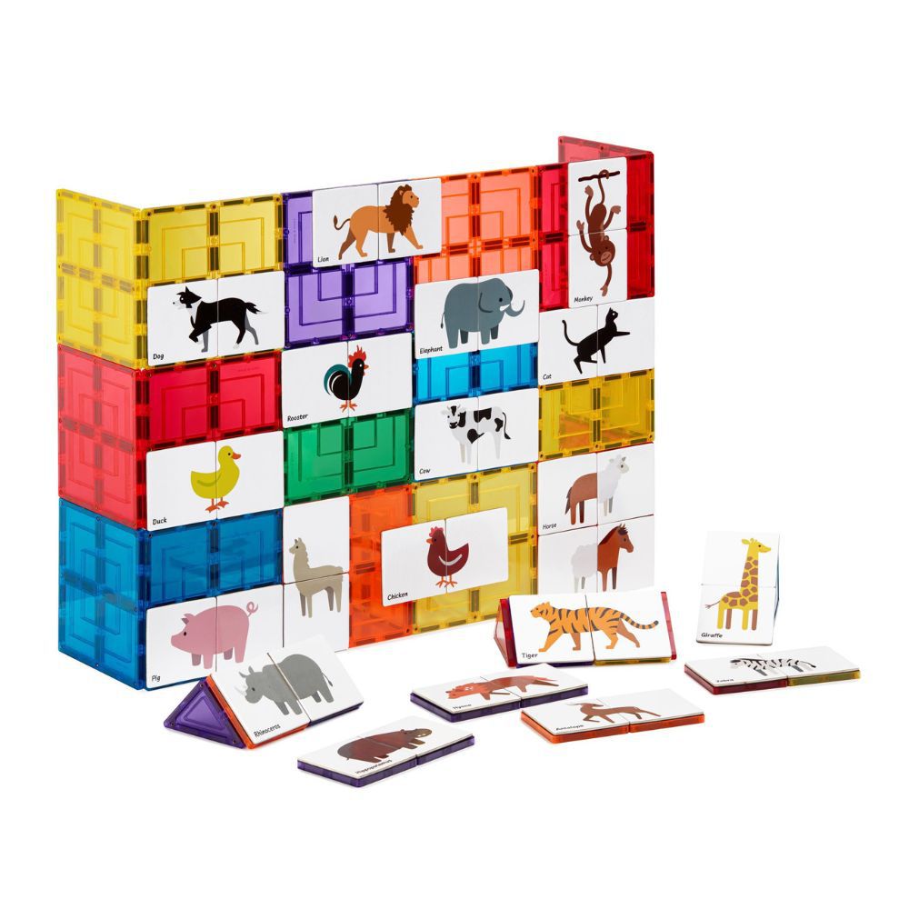 動物拼圖磁片組 40pcs