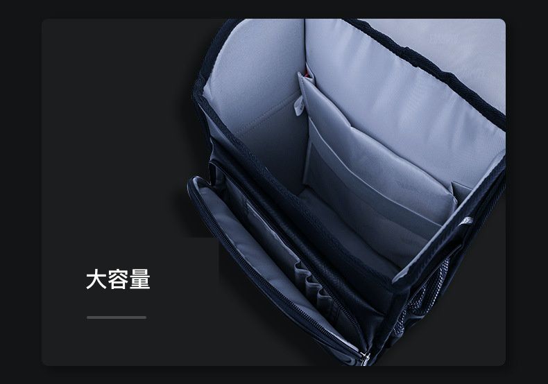 日式簡約大容量書包-卡通人物蜘蛛人-藍色 (建議90~120cm)-27x18x36cm