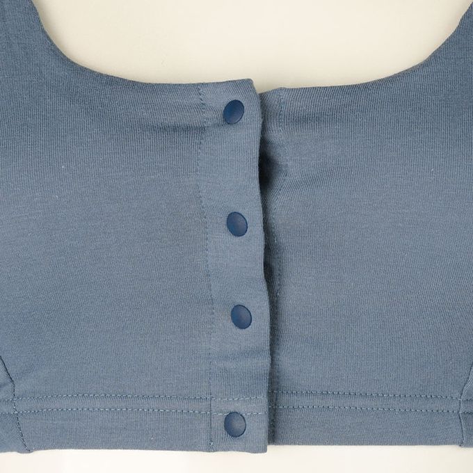 akachan honpo - 半截式內衣-前開式素面-藍色