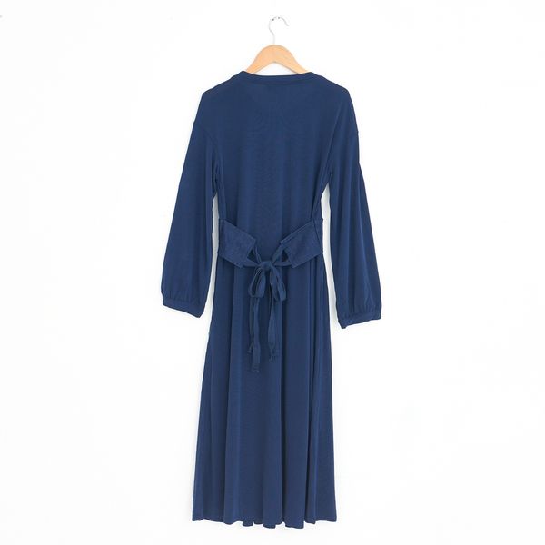 Marguerite - 復古風腰後雙綁帶古典長洋裝