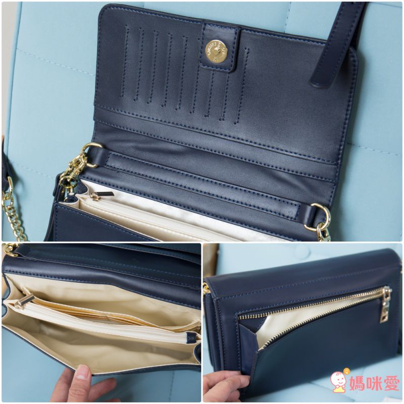 HARUhonpo 小晴天本舖 - Harulez 日本設計師の聯名款-Cuir Urban皮質手拿肩背兩用包-宇宙黑