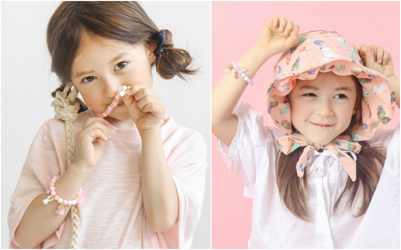 韓國 Babyblee - 童話耳夾-粉兔X白星