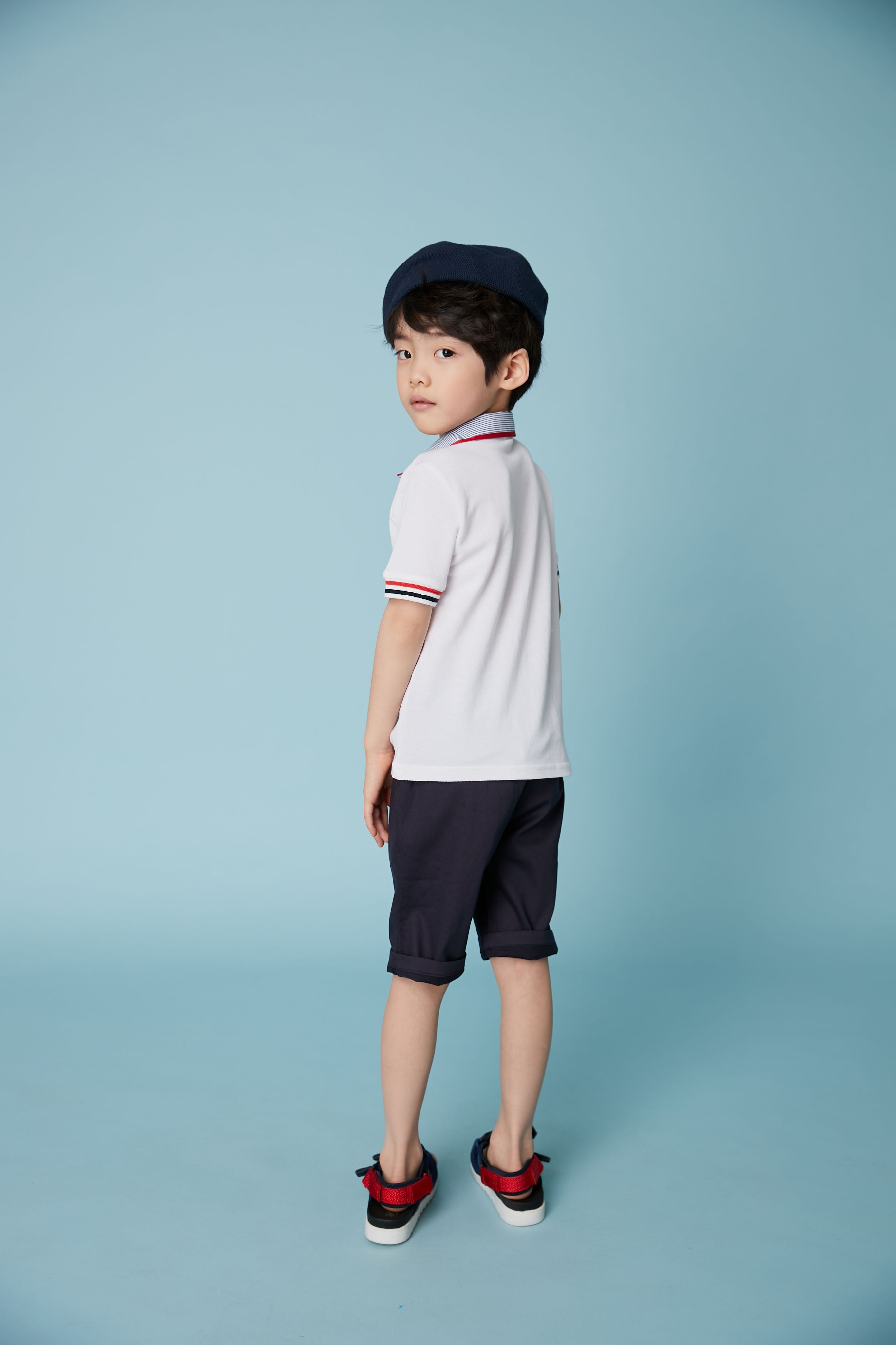 韓國 Coco Bang - 英國風POLO衫-白