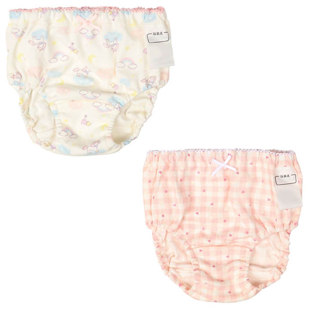 內褲2件組-甜美夢幻-粉紅色