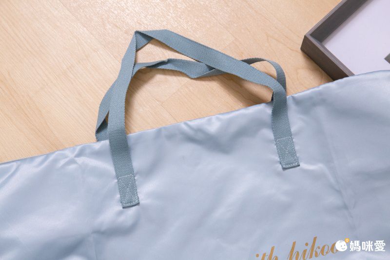 防水棉被衣物收納袋-小兔-藍色