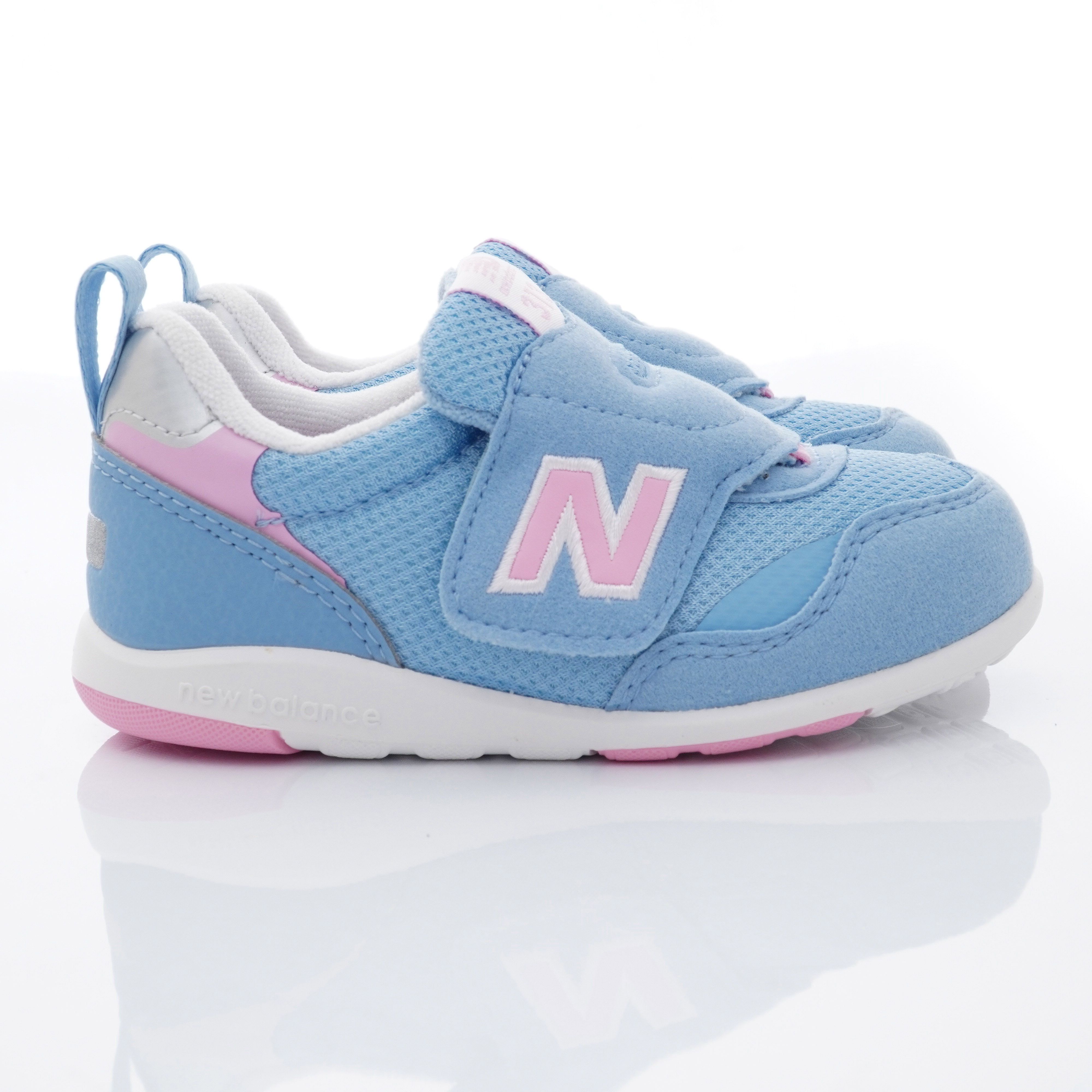 New Balance - NB313系列大絆帶休閒鞋款(小童段)-淺藍/粉紅
