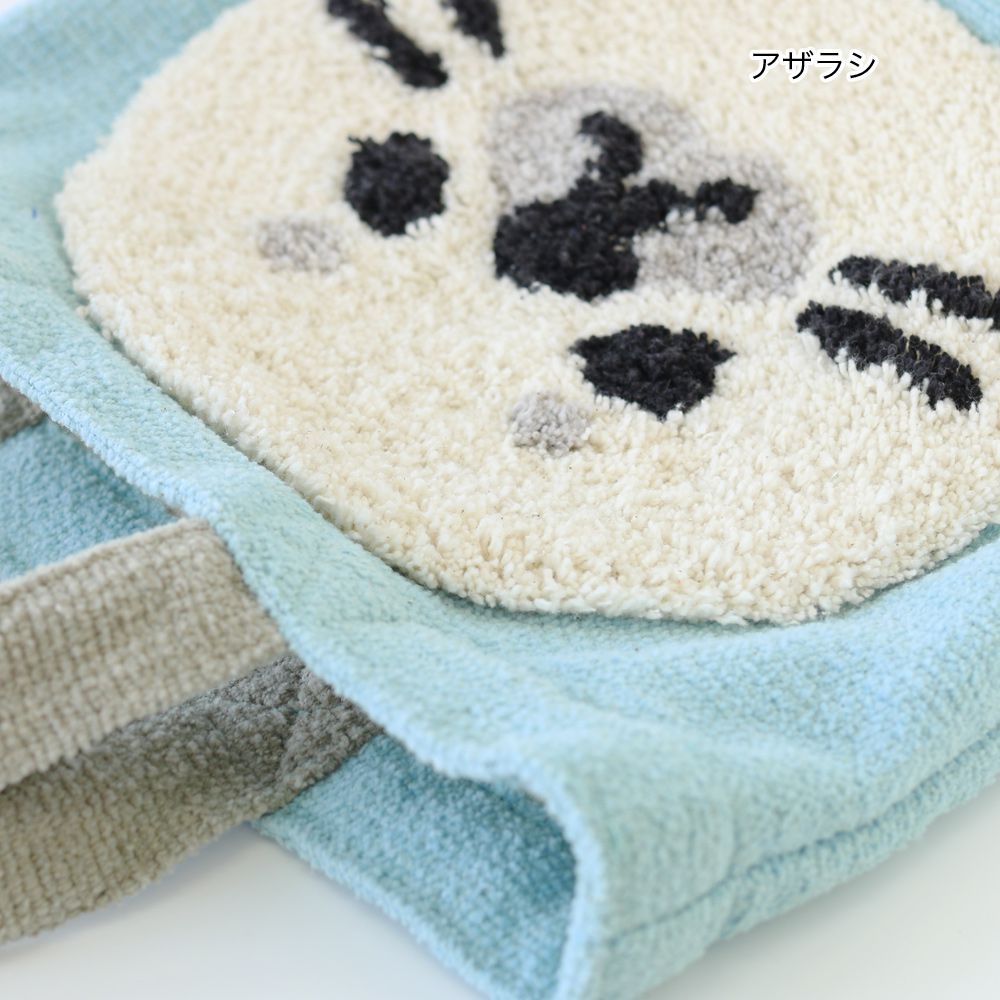 日本 TOMO - 可愛動物刺繡帆布包/提袋-小刺蝟 (29×21×D10cm)