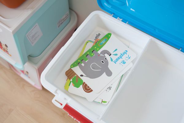 日本 IRIS OHYAMA - 迪士尼米奇迷你系列可推拉玩具收納箱 KTC-450-紅