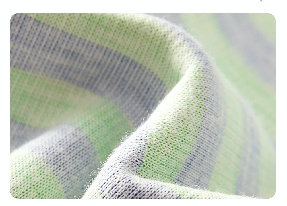 卡通汪汪隊圓領條紋拼接長袖上衣-卡通人物阿奇-綠色