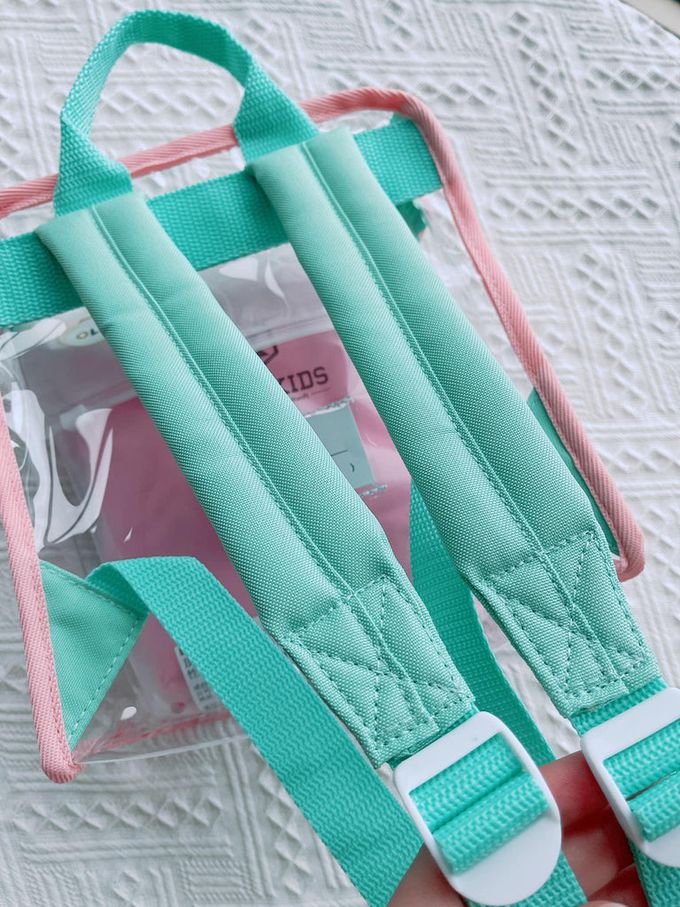 香港百寶袋王 Bagtory HK - Hello Bacyk 撞色後背包(小)-草莓x深藍