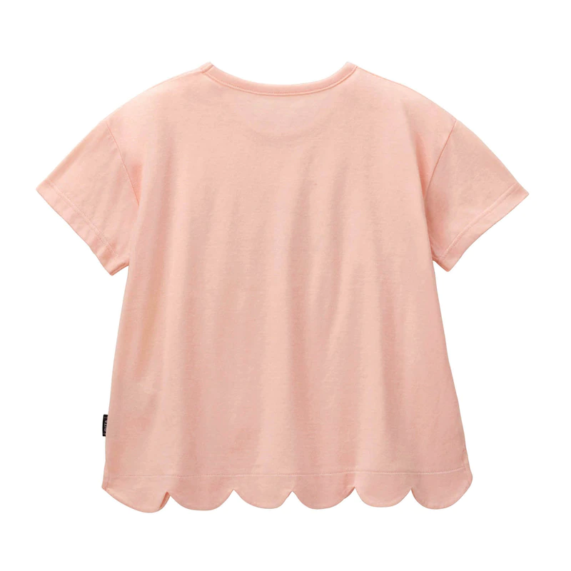 日本千趣會 - GITA 花朵衣襬印花短T-彩虹-黃