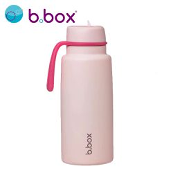 澳洲 b.box - 不鏽鋼大容量吸管水壼-粉紅色-1000ml