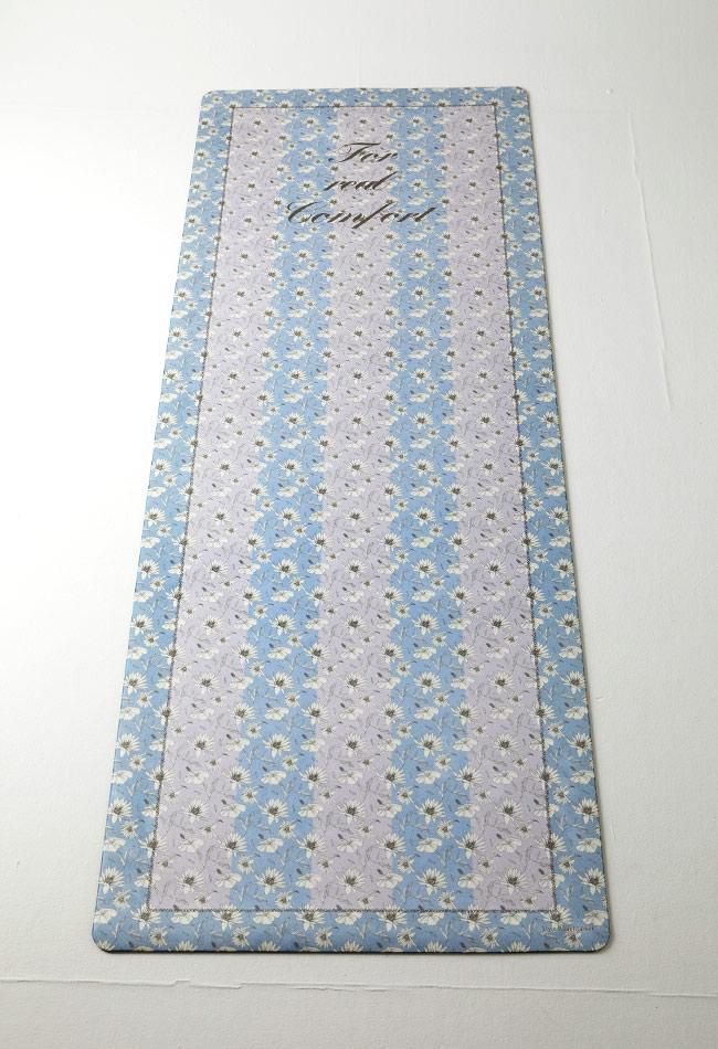 日本 Style Boat Market - 兒童瑜珈墊3mm-白色小花 (138*49cm)-8153-012-014-02