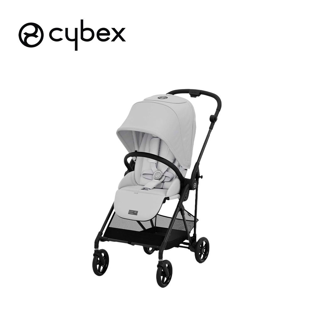 德國 Cybex - Melio 雙向嬰兒推車(含新生兒座墊組)-超輕量碳纖維 日本限定款-珍珠灰