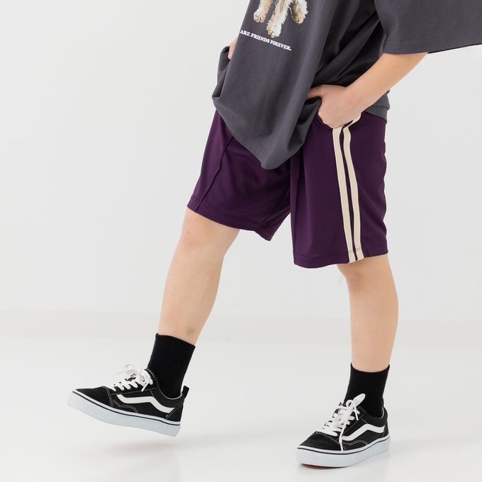 日本 Chil2 - 抗UV 不易起球彈力短褲-奶油白