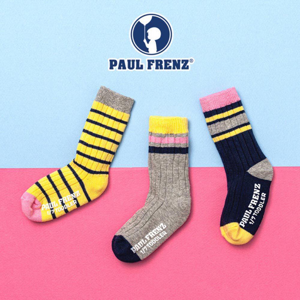 韓國 PAUL FRENZ - (3入組)韓製彈力中長筒襪-WENDY