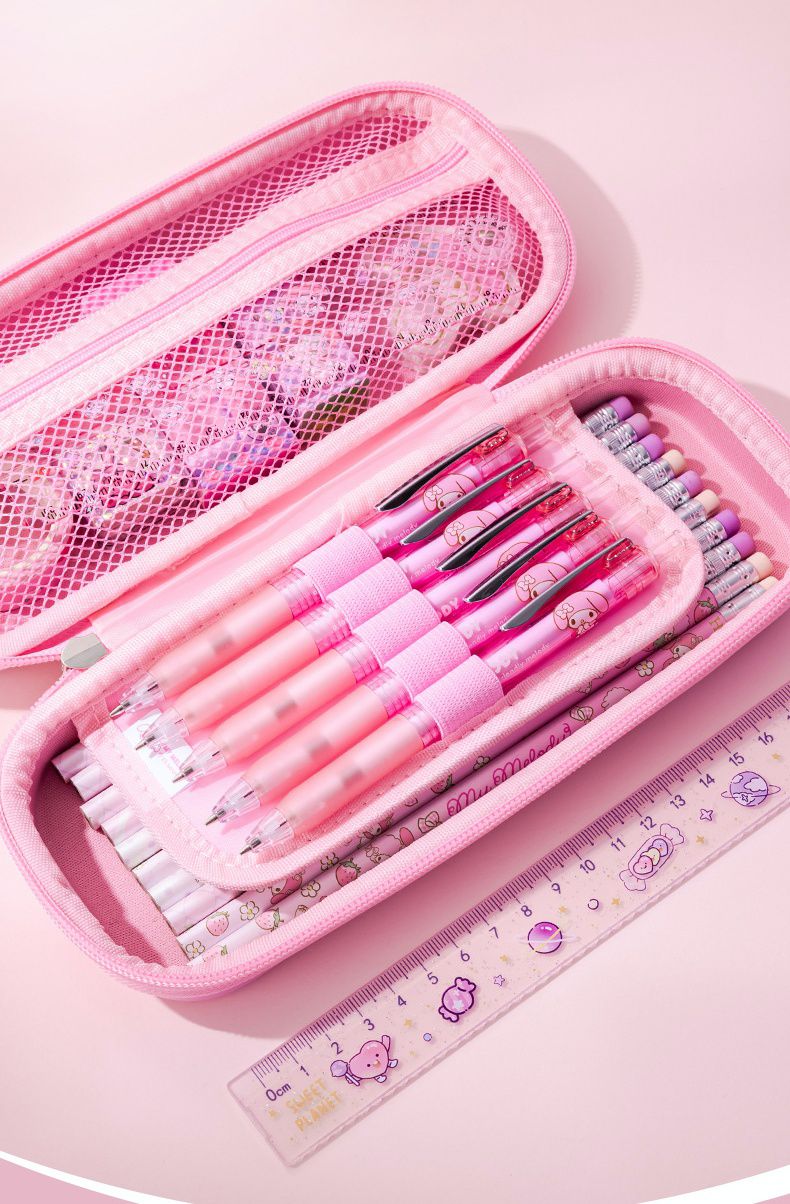 卡通3D立體浮雕大容量鉛筆盒-卡通人物大耳狗-藍色 (23.7x10.8x5.5cm)