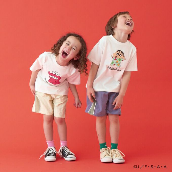 日本 b-ROOM - 聯名限定 短袖上衣-卡通人物動感超人-白