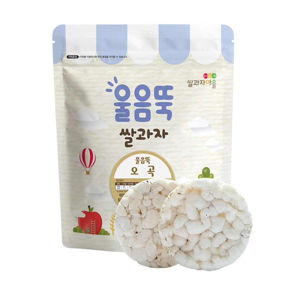 韓國SSALGWAJA米餅村 - 寶寶磨牙米餅-五穀-五穀-30g/包