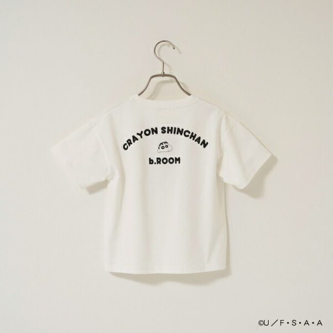 日本 b-ROOM - 聯名限定 短袖上衣-卡通人物阿呆-白