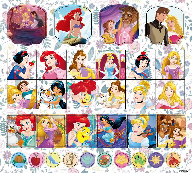 京甫 - 造型畫畫本-迪士尼公主