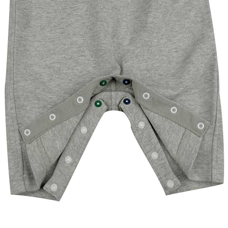 akachan honpo - 男吊帶褲+T恤-灰色