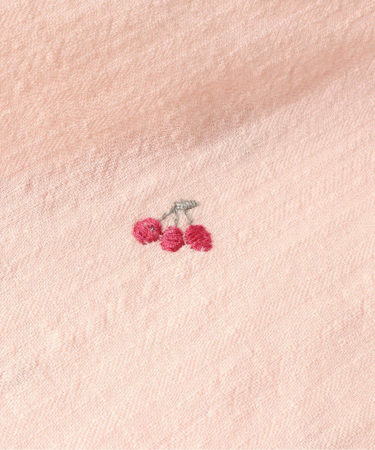 日本 apres les cours - 質感刺繡印花無袖上衣-向日葵-米白