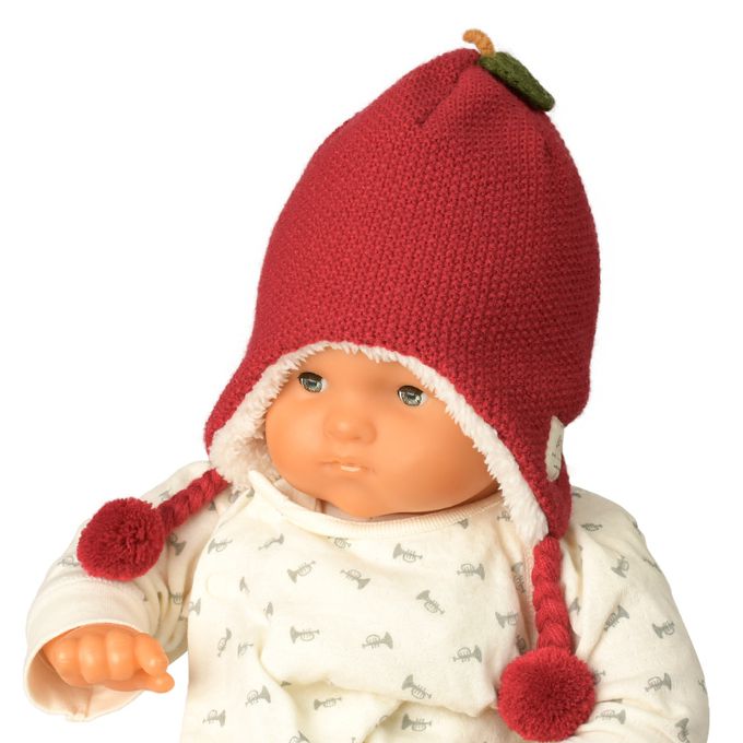 akachan honpo - 冬季針織帽-水果-紅色