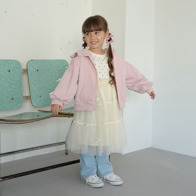 日本 Lycee mine - 甜蜜蝴蝶結裝飾蛋糕紗裙-靛