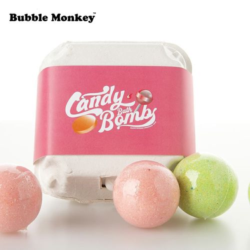CANDY BOMB 碳酸浴泡澡球 4入體驗盒 粉
