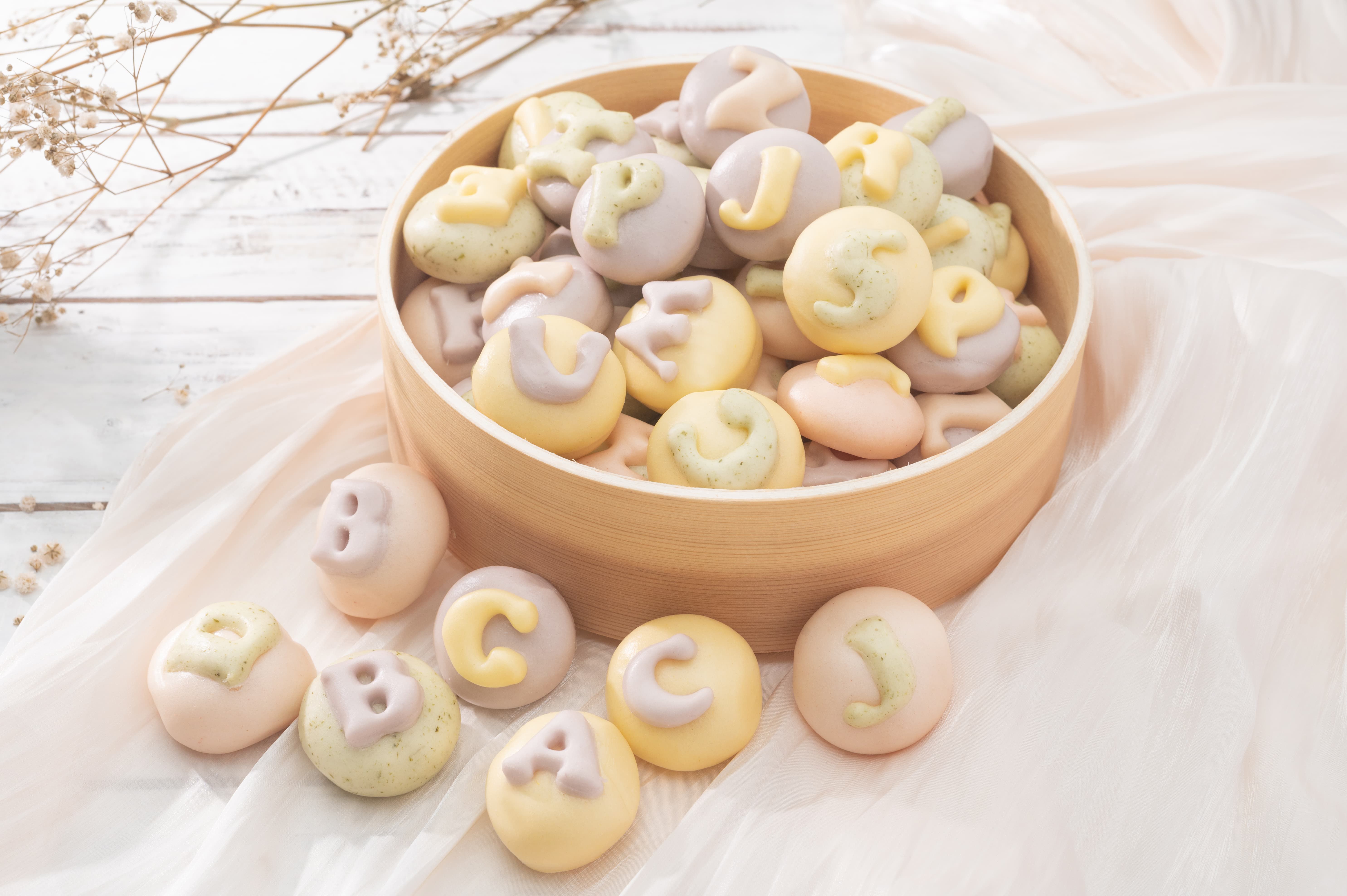 老甜媽手工饅頭 - 英文字母趣味小饅頭-350g