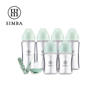 Simba 小獅王辛巴 - 咬咬喝喝全到位！新生起手包-夜光型-綠沐