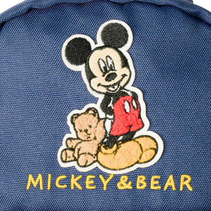 akachan honpo - 背包-迪士尼 凸毛繡-深藍色