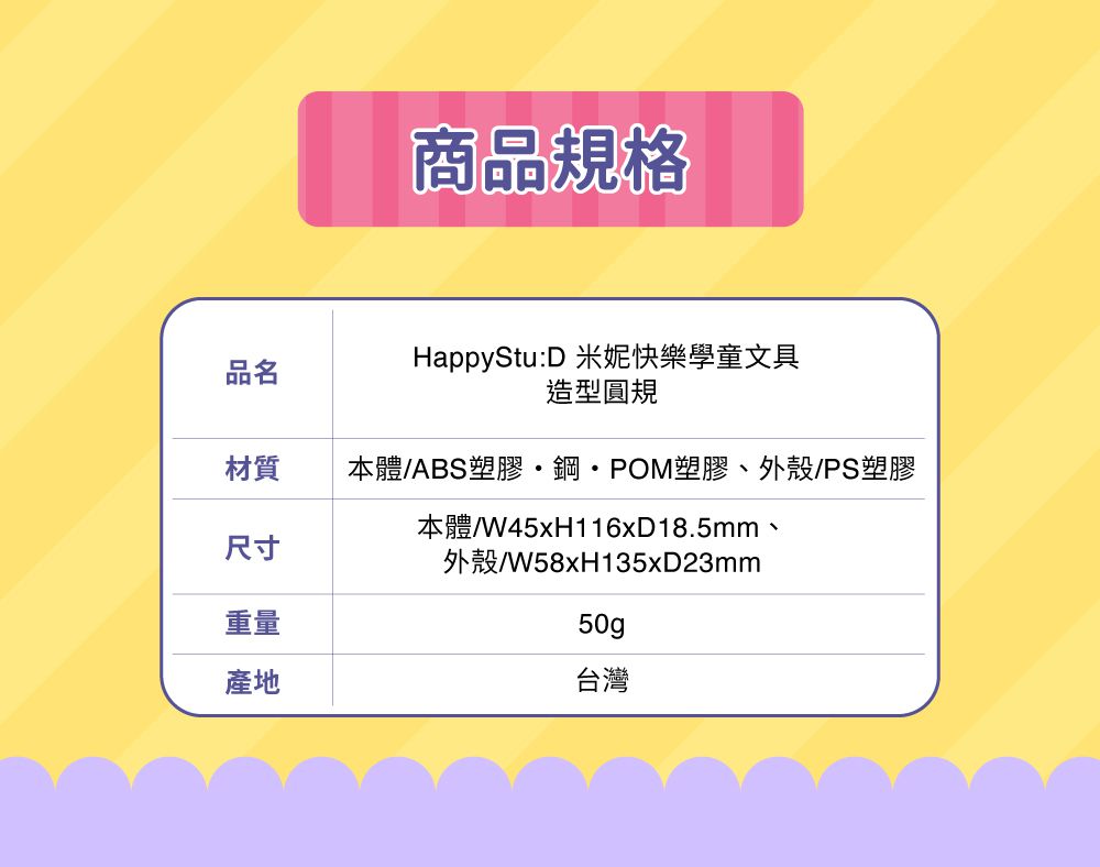 日本 SUN-STAR - 米妮快樂學習尺規組-直尺15公分+三角定規尺10公分+半圓分度器9公分+造型圓規