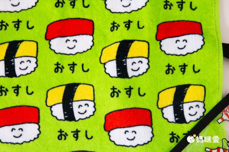 日本 OKUTANI - 童趣插畫小方巾/手帕-鯨魚先生-藍 (20x20cm)