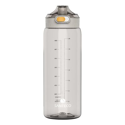 法國SANTECO - Ibiza Tritan冷水瓶-摩卡棕(水量刻度)-1000ml