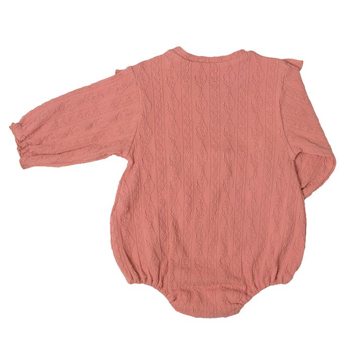 akachan honpo - 長袖包屁衣 蓬蓬版型-刺繡-紅色