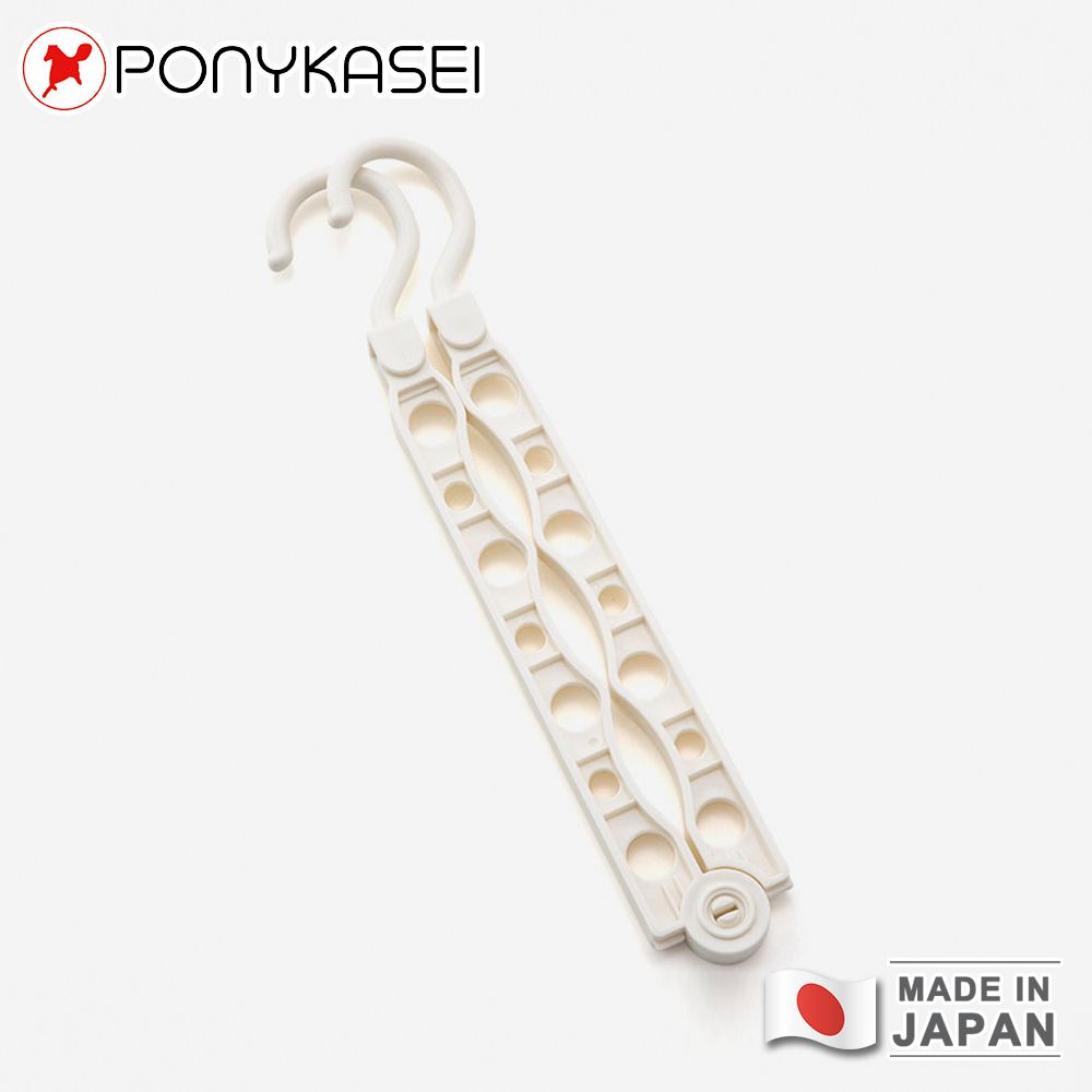 日本製曬衣桿間折疊掛衣架3件組