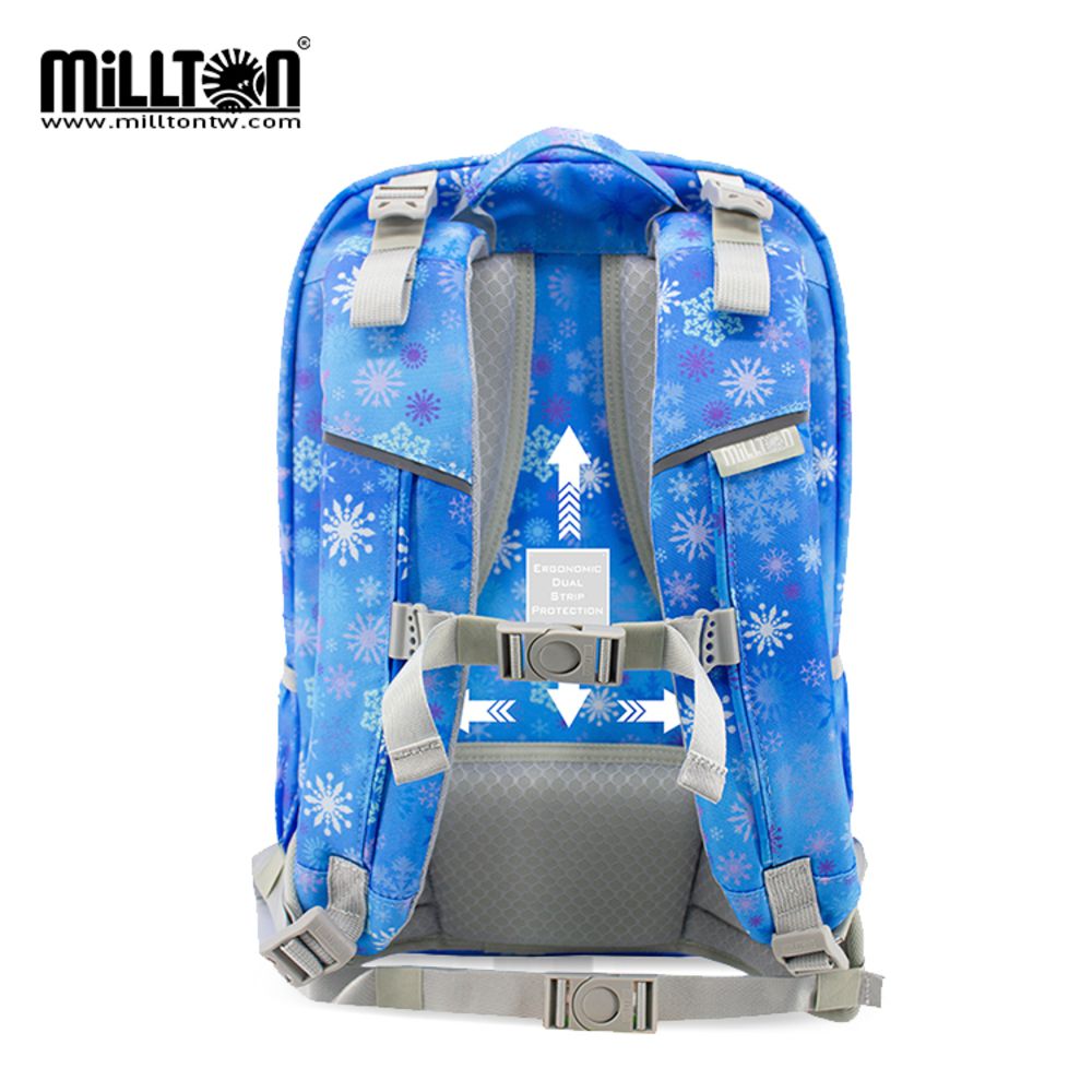 軍規雙軸護脊書包｜藍界雪境Snowy World｜20L 700g