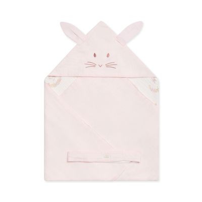 奇哥 - 比得兔紗布包巾 75×75cm(安撫包巾 新生兒包巾 包被 蓋毯 蓋被 寶寶毯 嬰兒毯)-花冠比得