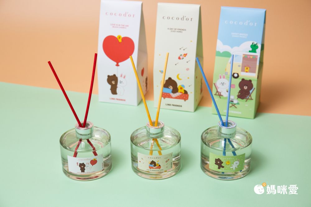 韓國 cocodor - LINE FRIENDS 熊大與好朋友系列擴香瓶-愜意微風(甜蜜野餐)-200ml