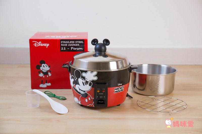 迪士尼 - 米奇系列304不鏽鋼11人份電鍋-經典紅
