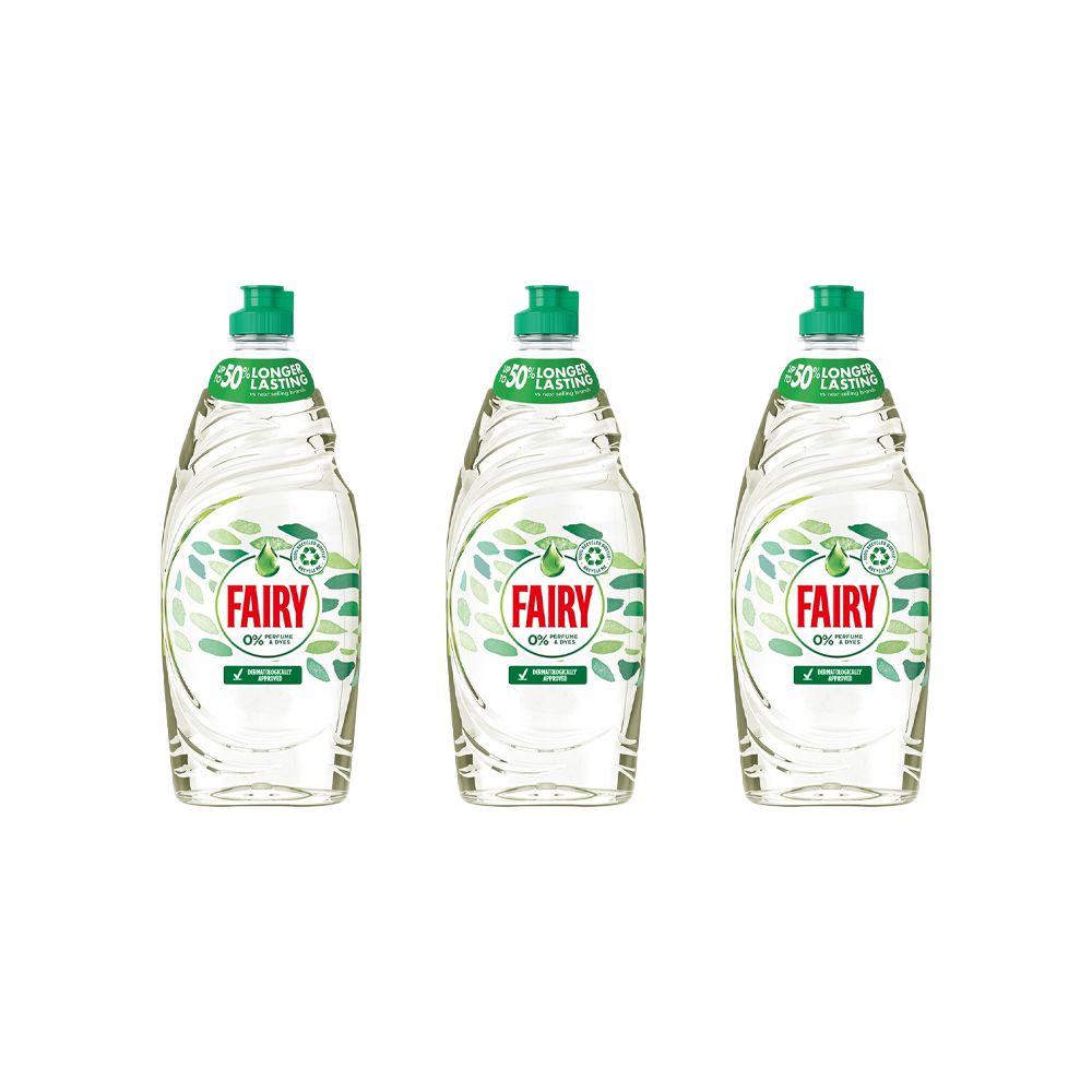 英國 FAIRY - 高效純淨洗潔精 625ml x 6瓶+原萃親膚面紙x2包(一盒入)