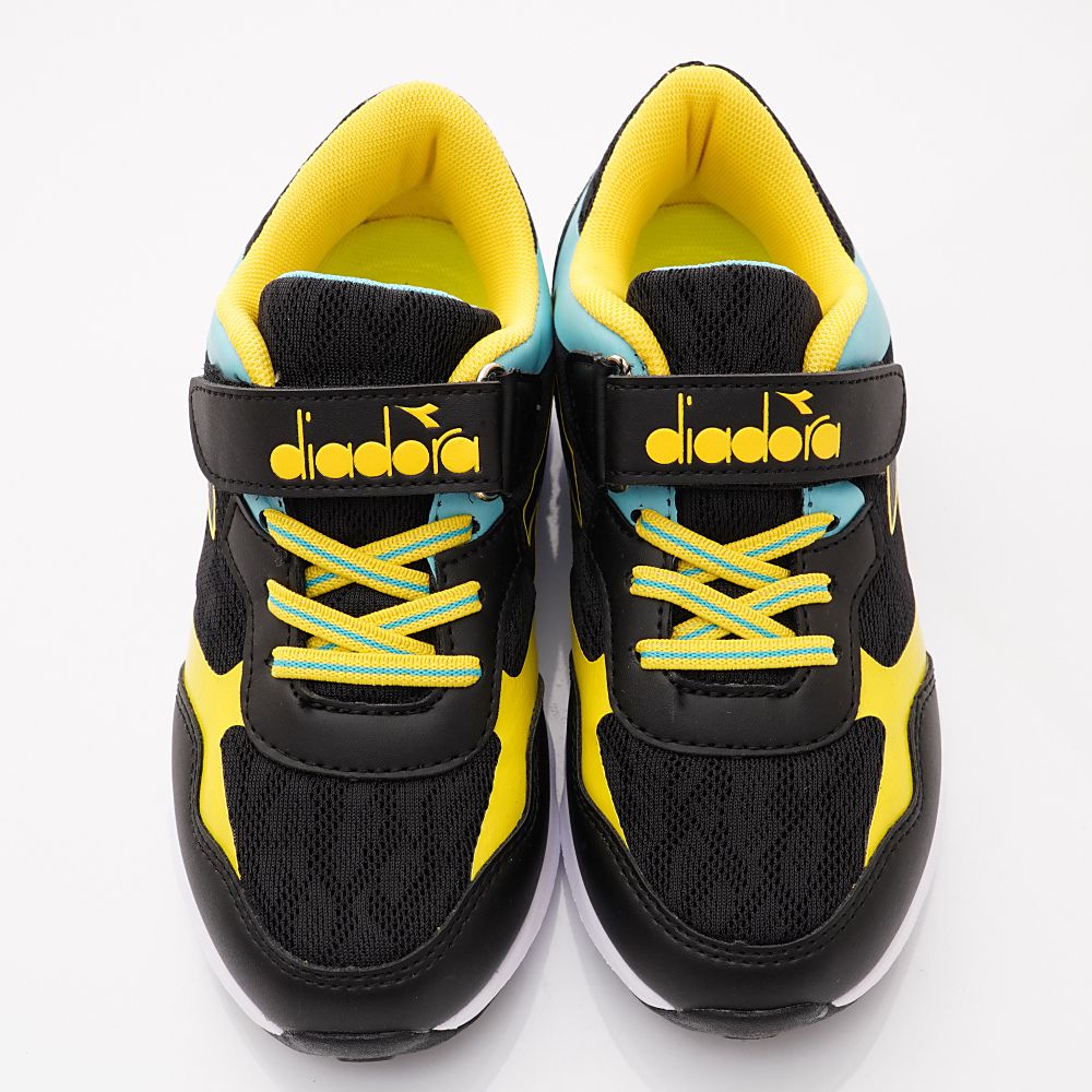 DIADORA - 春夏新品義式競速運動潮流鞋款(大童段)-黑黃