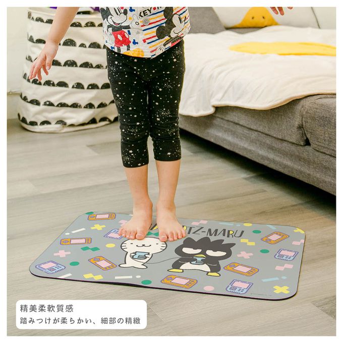 收納王妃 - Sanrio三麗鷗【白兔&哈尼兔】 珪藻土軟式吸水地墊 浴室地墊 腳踏墊 吸水墊60X40X0.5cm