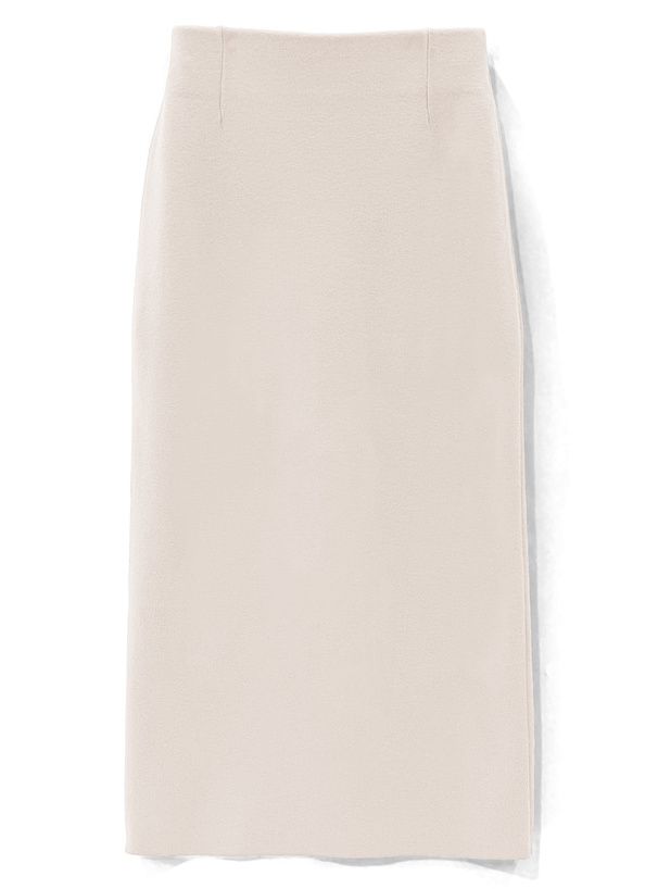 日本 GRL - 秋冬定番柔軟針織長裙-黑