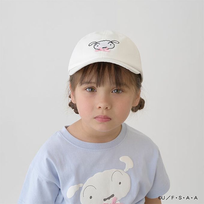 日本 Lycee mine - 聯名款 卡通人物小白刺繡鴨舌帽-綠 (54cm)